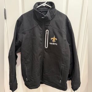 NFL / Saints Black Performance Jacket with embroidered Logo